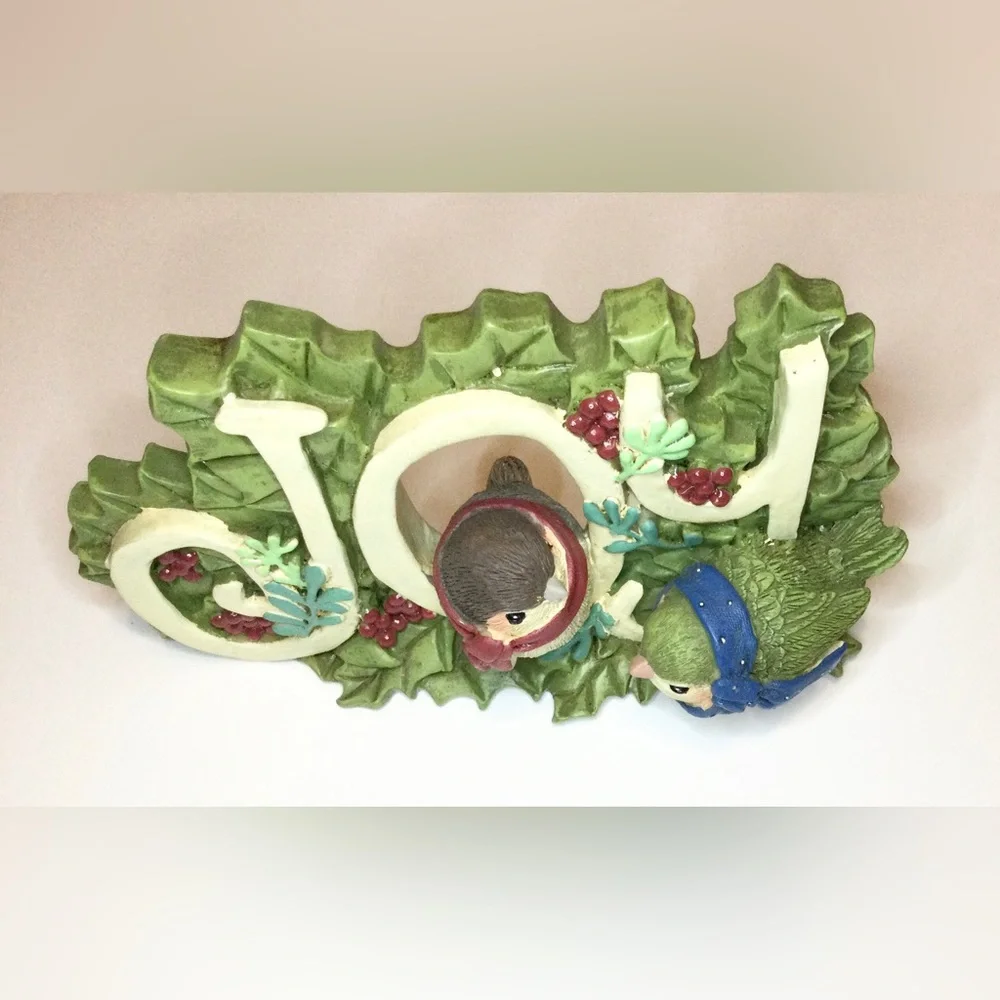Dicksons Joyful Expressions Peace Resin Tabletop Block Plaque Bird